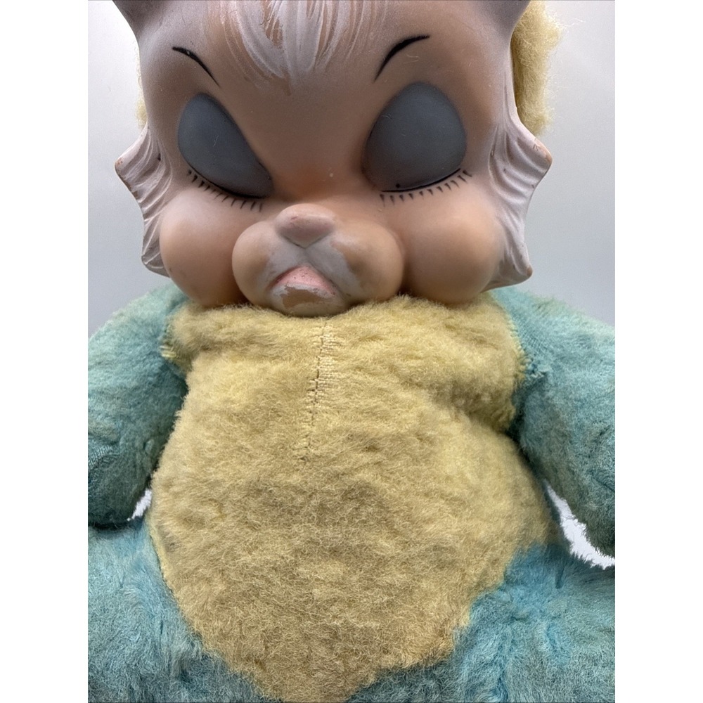 Vintage 50's Rushton Sleepy Time Kitty Doll RARE - Picture 3 of 12